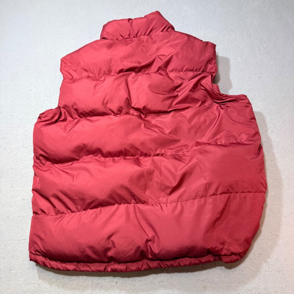 ST JOHNS BAY Puffer Vest Red Orange‎ Lined Full Zip Pockets X Large - Picture 9 of 11